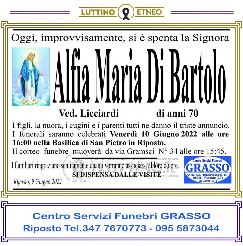 Alfia Maria  Di Bartolo 